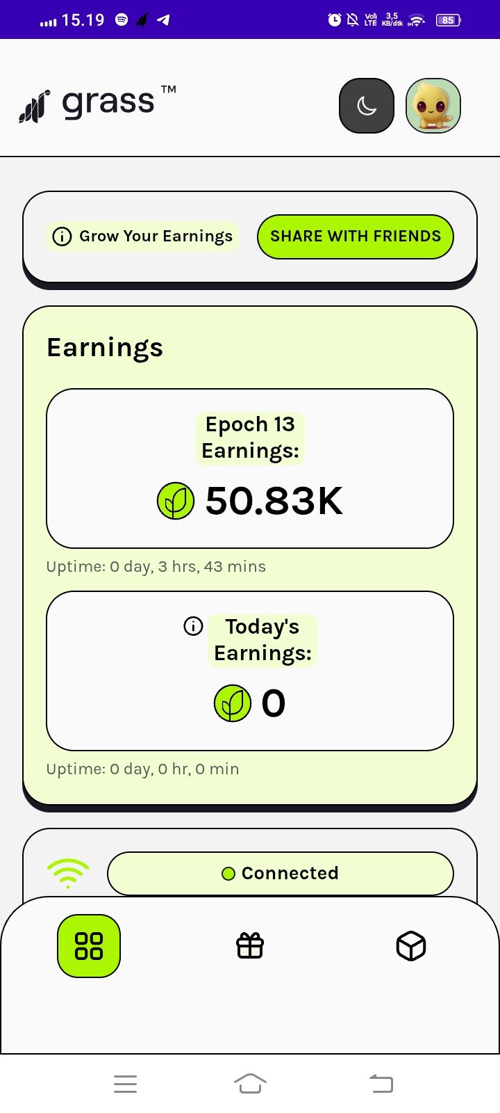 Grass nya jangan lupa bang🚀