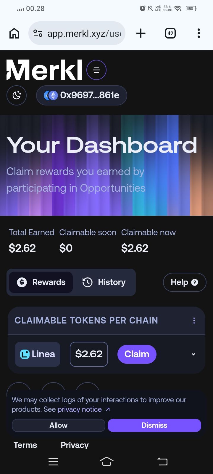 jangan lupa claim reward Lineanya Bang 🗿